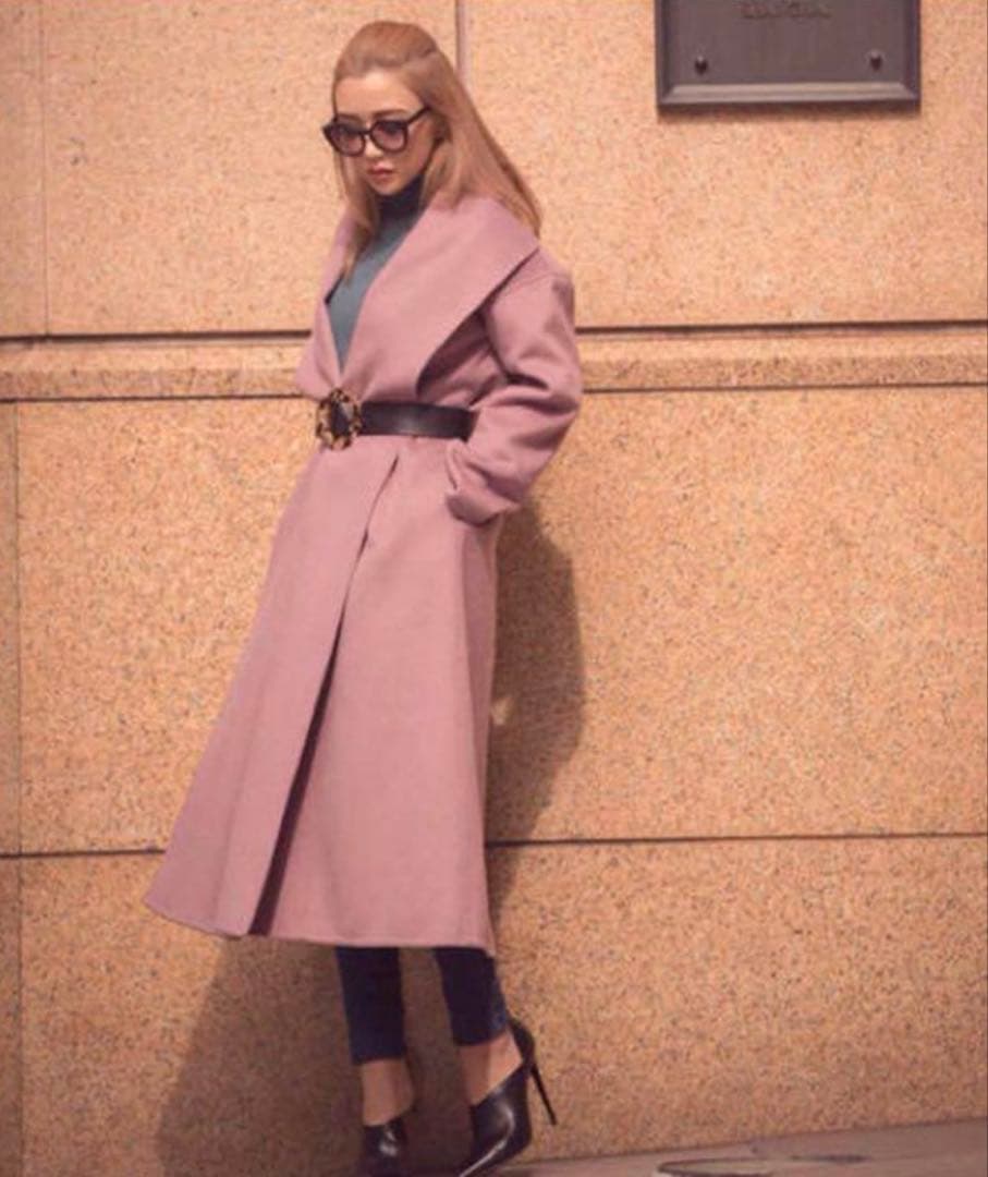 美品　eimy istoire エイミーイストワール　ダブルフェイスガウンコート