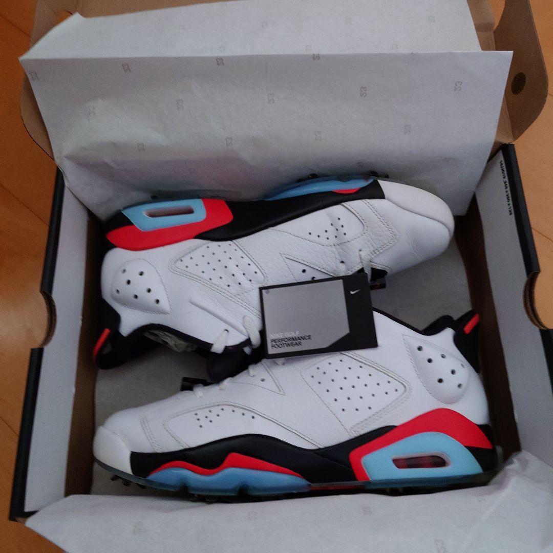 Air Jordan Retro 6 G ホワイト/ブラック/レッド