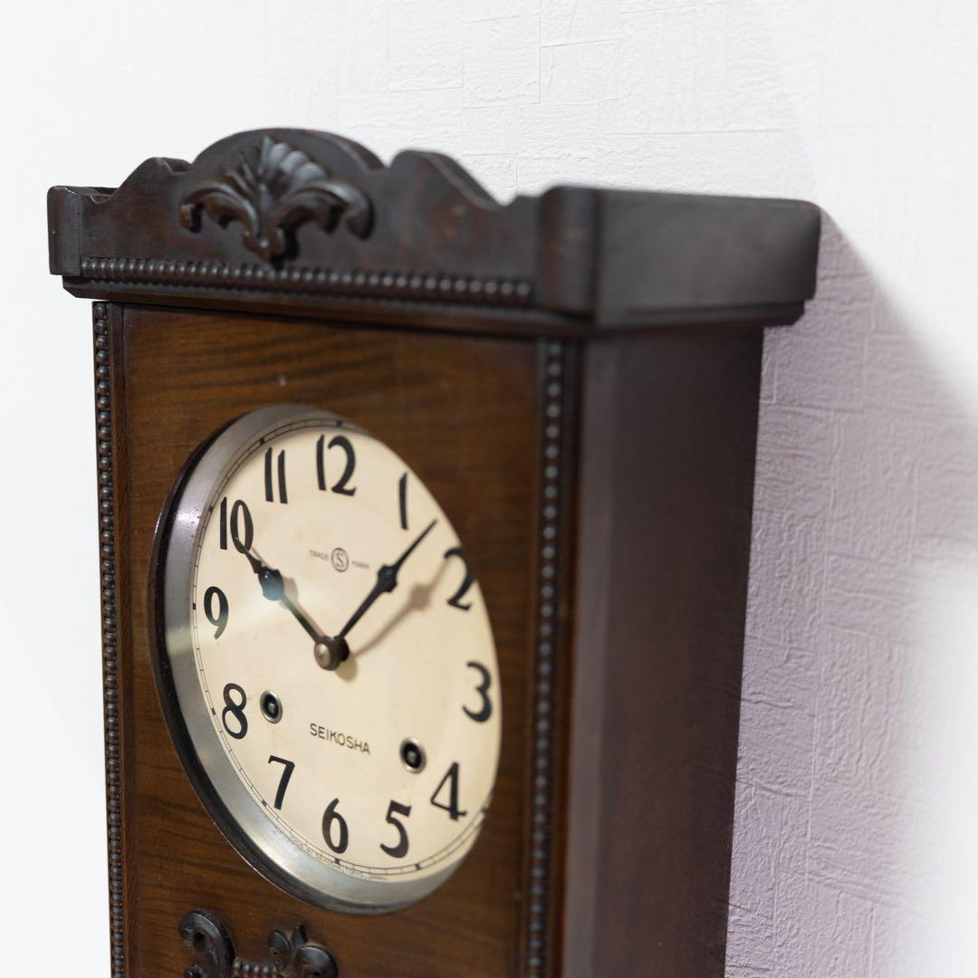 精工舎　振り子時計　昭和レトロ　オーバーホール済　動作品