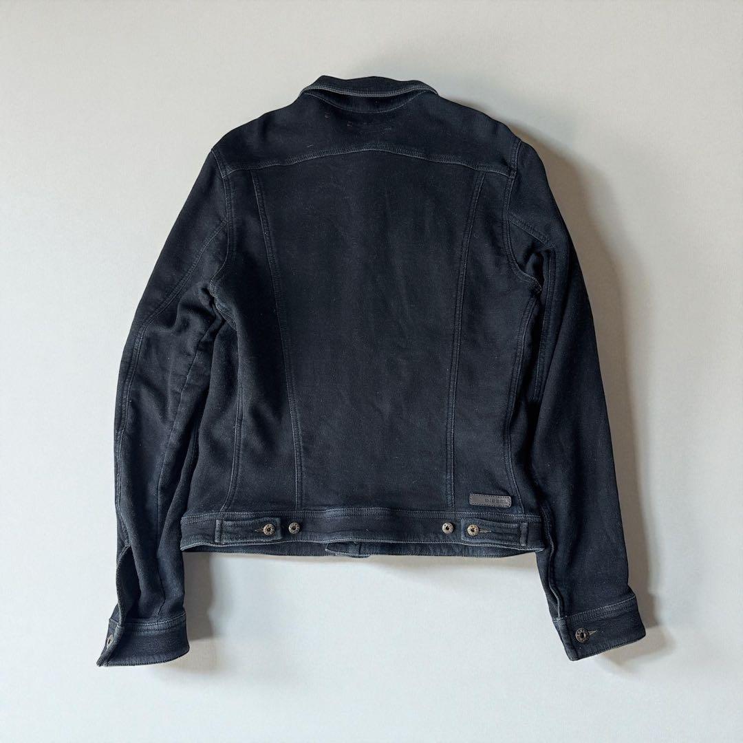 美品 DIESEL ELSHAR スウェットデニム Gジャン ダークインディゴ