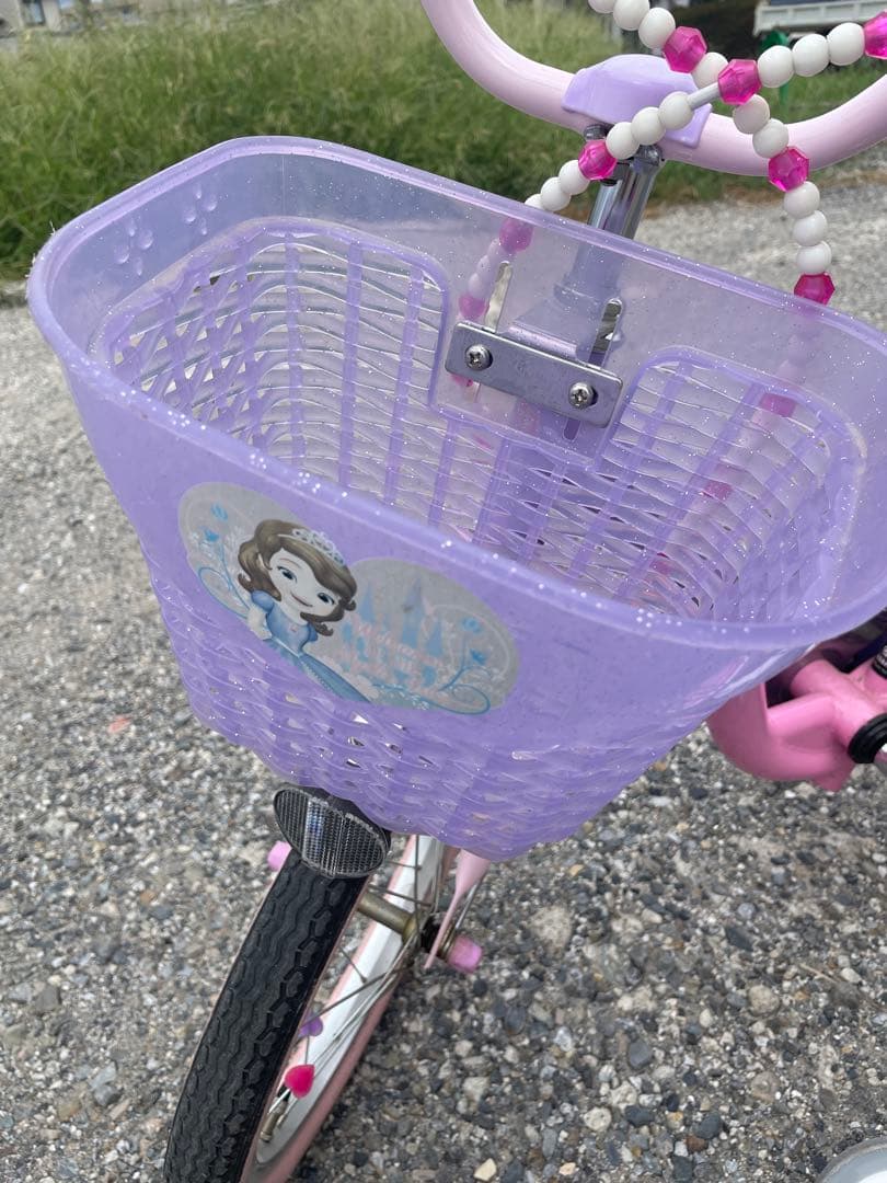 ディズニープリンセス・ソフィア幼児用自転車 18インチです