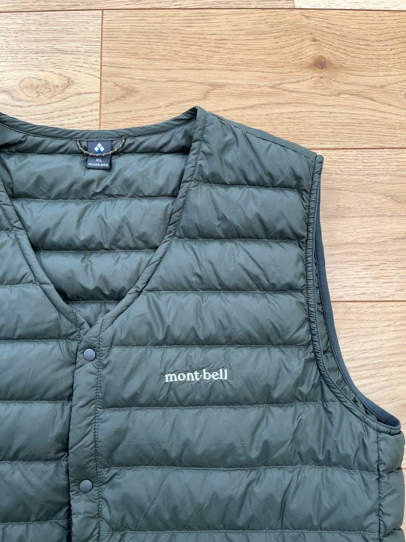 mont bell スペリオダウン Vネック ベスト モンベル インナーダウン
