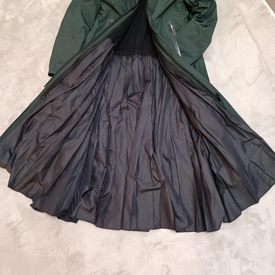 ダンスキン ロングコート 3way ナイロン ダークグリーン M 撥水