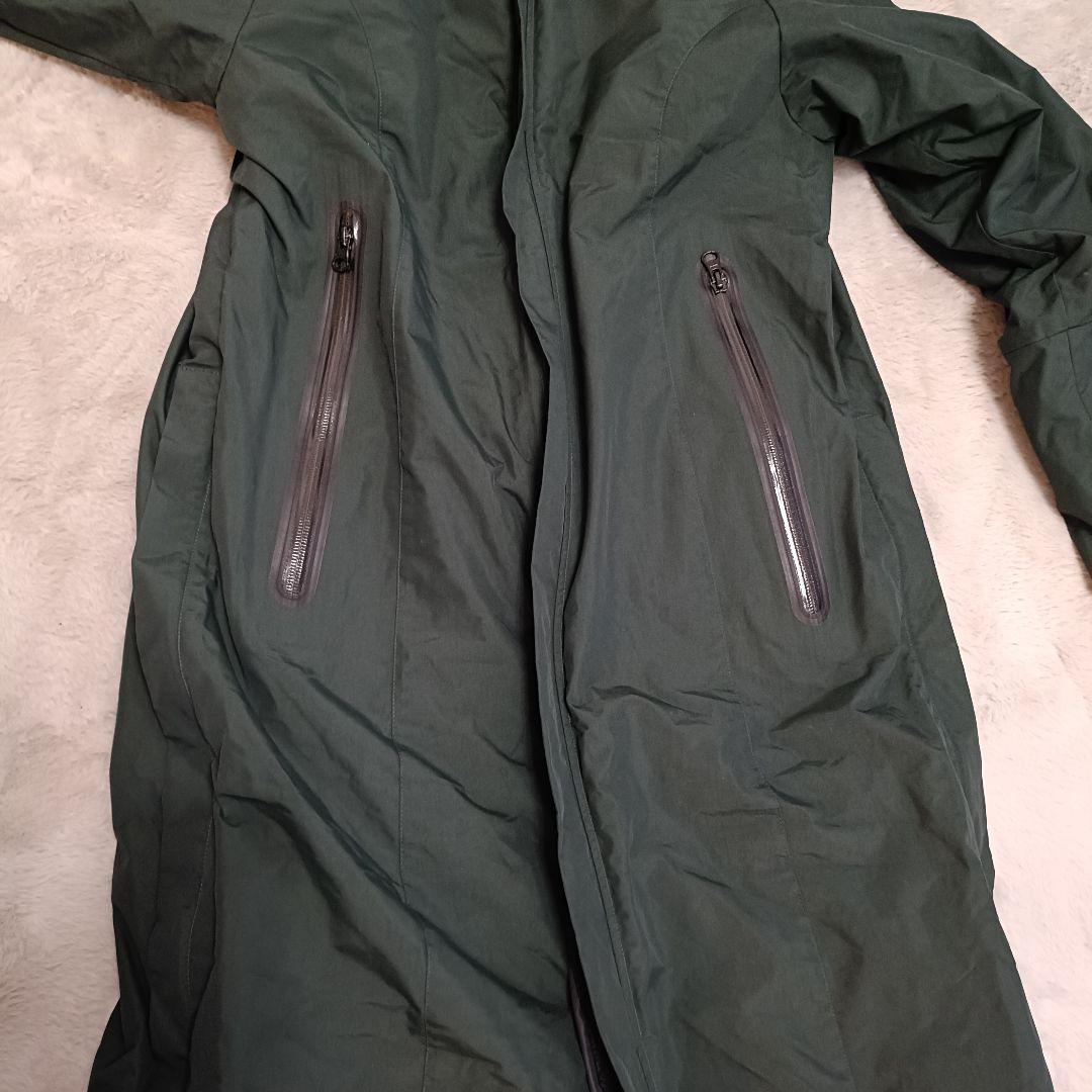 ダンスキン ロングコート 3way ナイロン ダークグリーン M 撥水