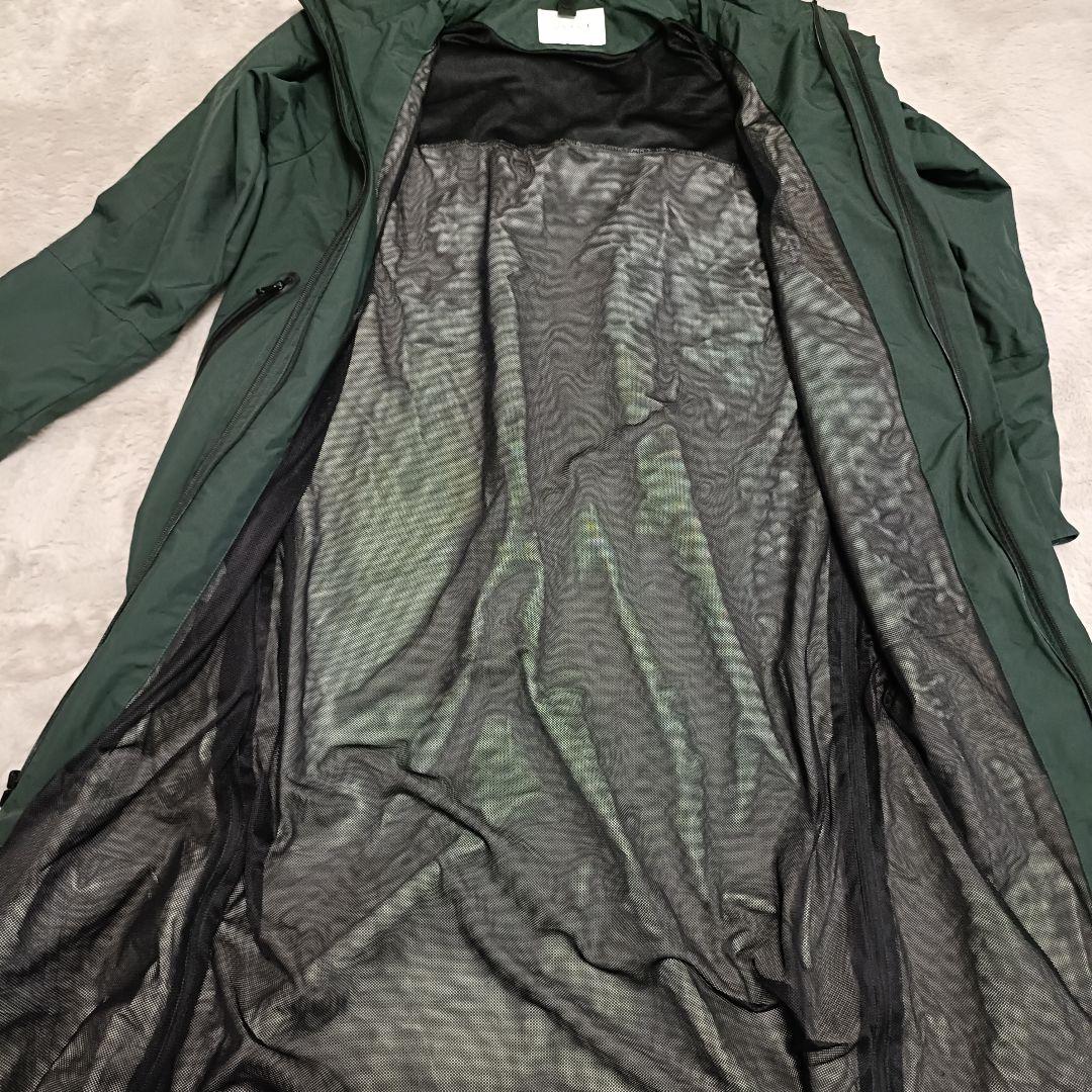ダンスキン ロングコート 3way ナイロン ダークグリーン M 撥水