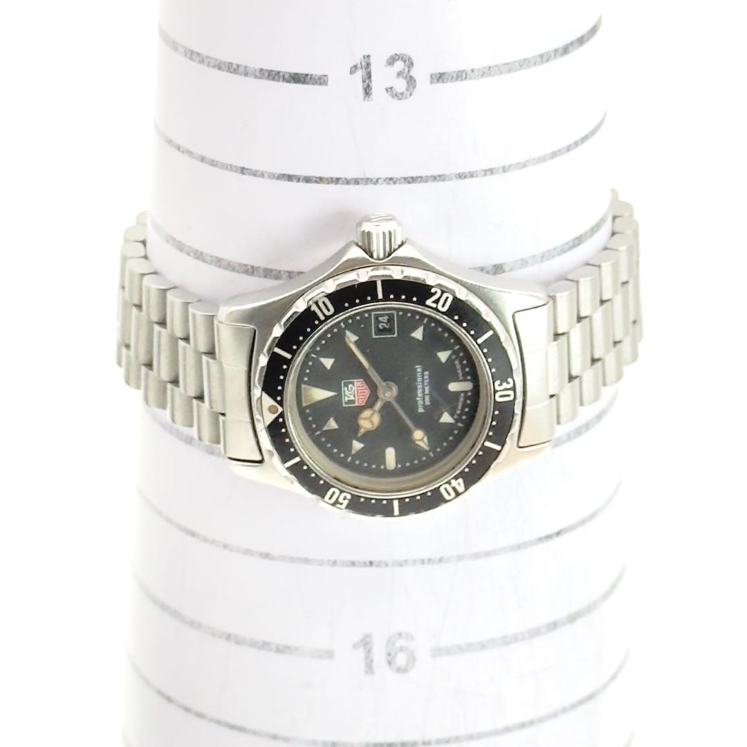 タグホイヤー　プロフェッショナル　973.008 ブラック文字盤　シルバー