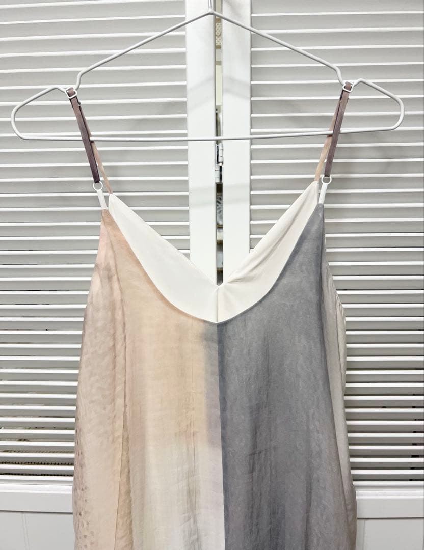 tageechita アートグラデーションプリント フレアキャミワンピース L