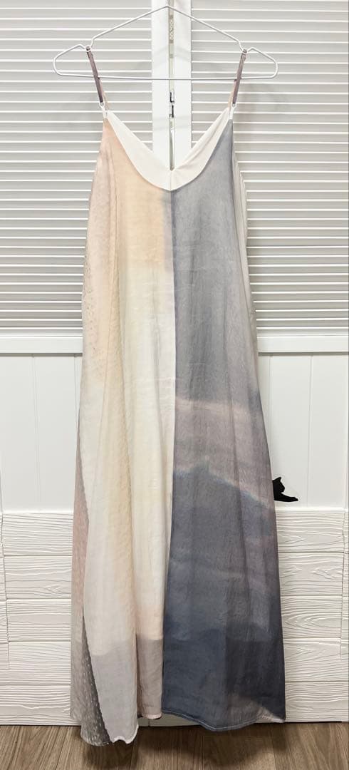 tageechita アートグラデーションプリント フレアキャミワンピース L