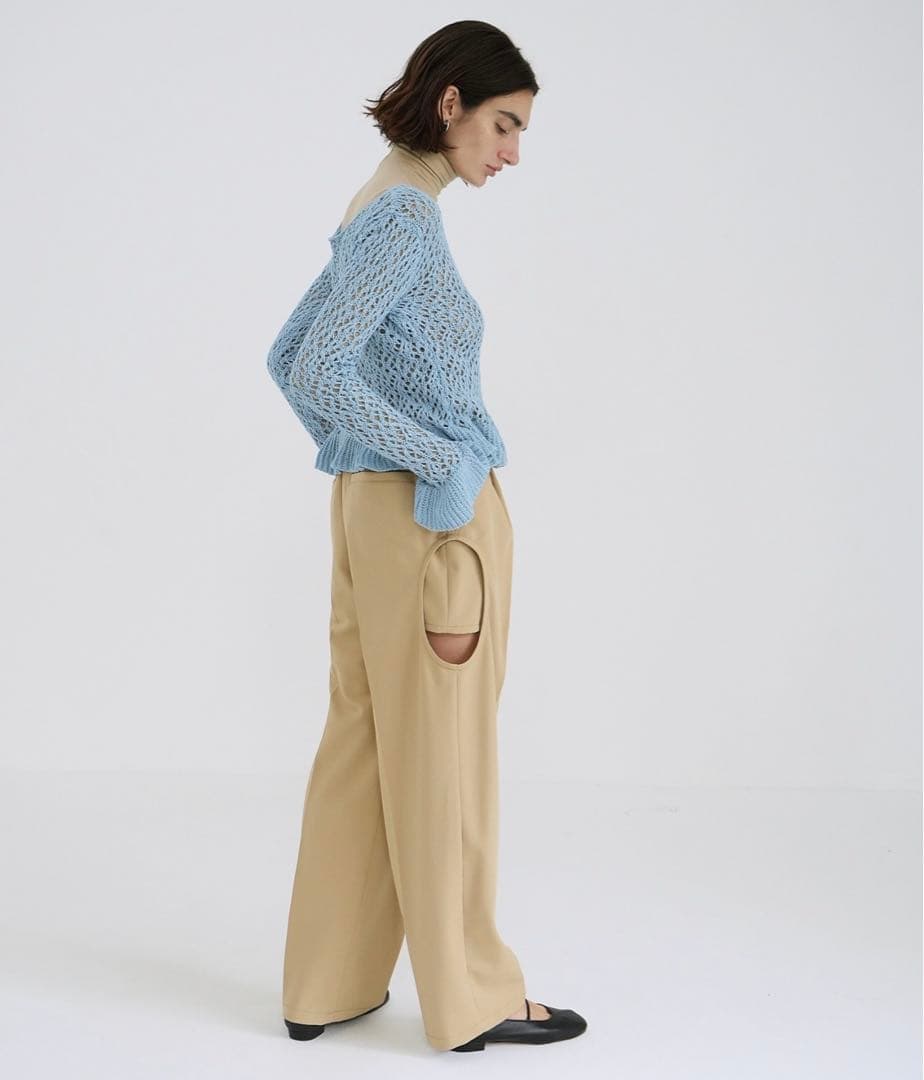 CLANE SIDE CIRCLE CUT PANTS （最終値下げです）