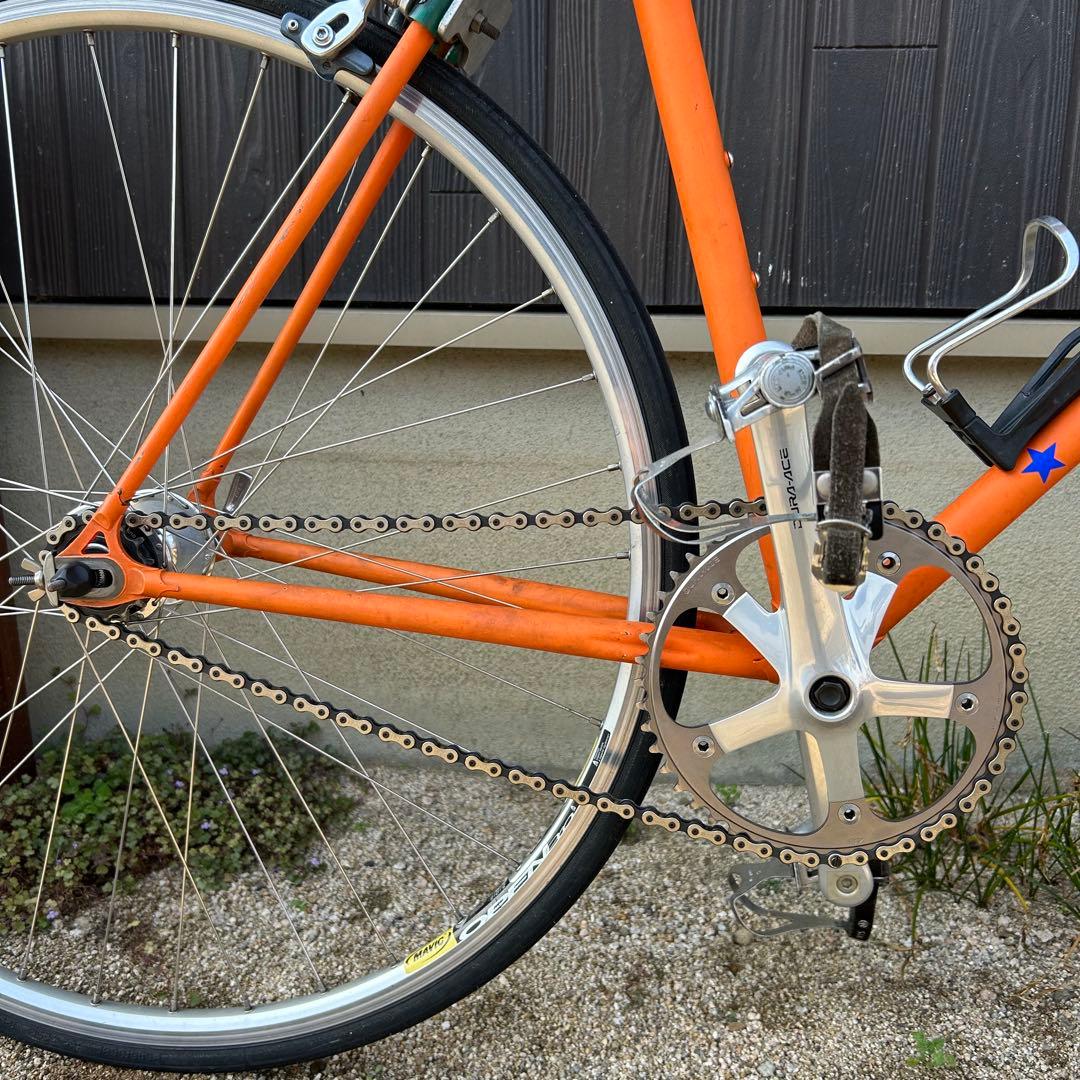 アンカー　ブリジストンフレーム競輪　自転車中古　街道ピスト練習用　完成車