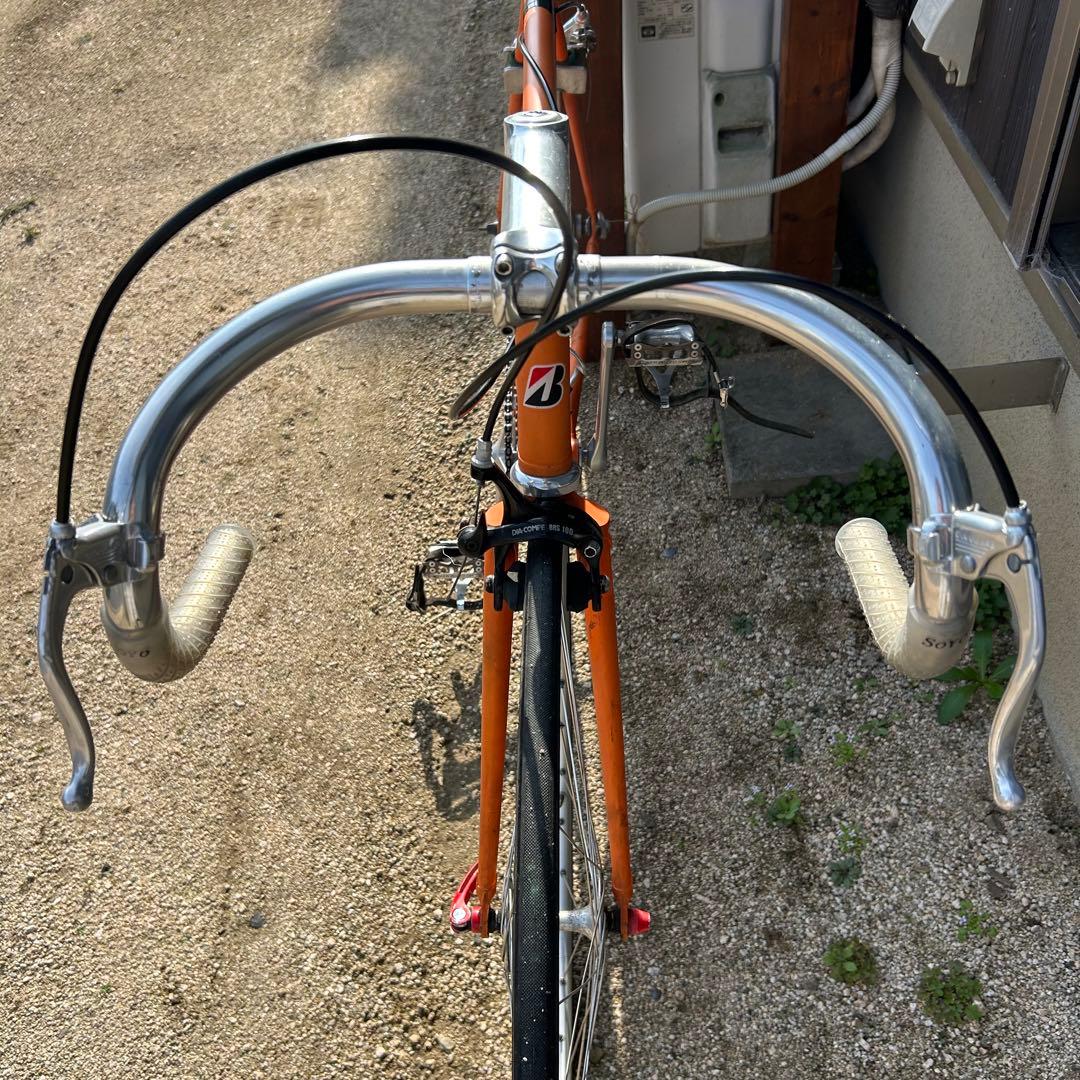 アンカー　ブリジストンフレーム競輪　自転車中古　街道ピスト練習用　完成車