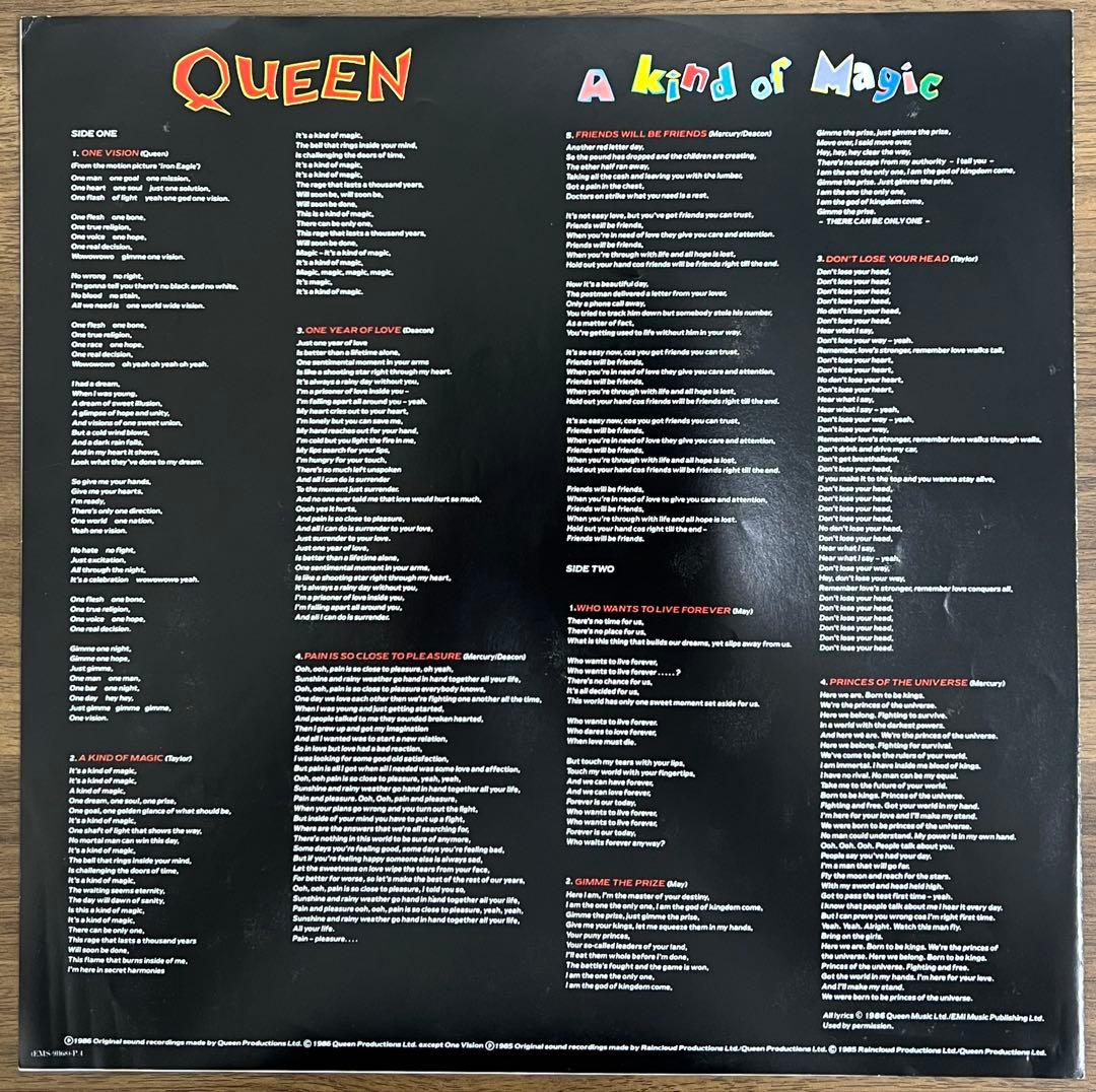 【LP/美盤/帯付】Queen / A Kind Of Magic