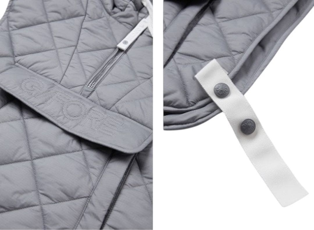 セール❣️新作G/FOREジーフォアレディーキルティングベストsizeSグレー