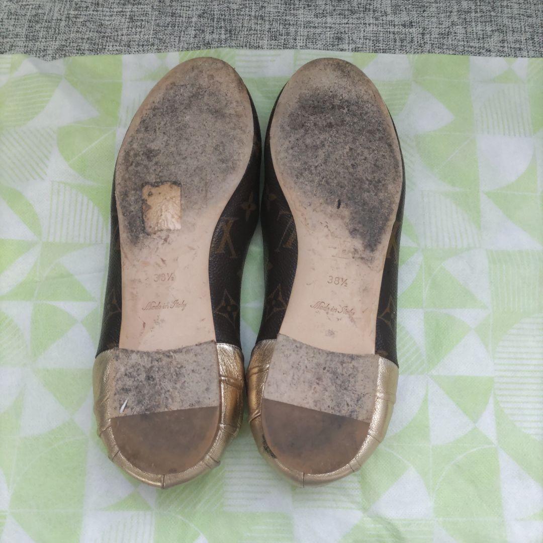 【TSN】ルイヴィトン モノグラム バレエシューズ 38 1/2