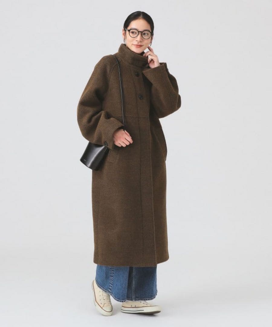 Ray BEAMS ＊ スタンドカラー シングル コート