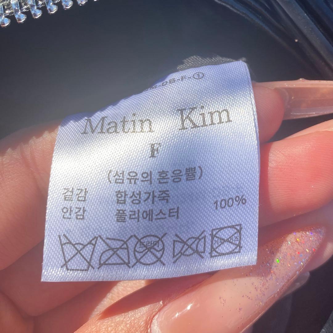 【美品】Matin Kim ブラックレザーショルダーバッグ 最終値下げ価格‼️