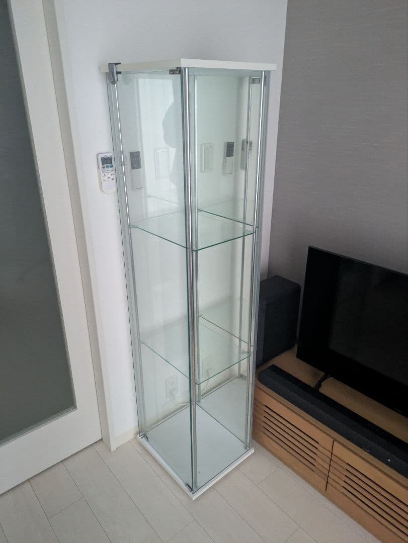 不二貿易 コレクションケース ガラスケース ガラスラック 3段