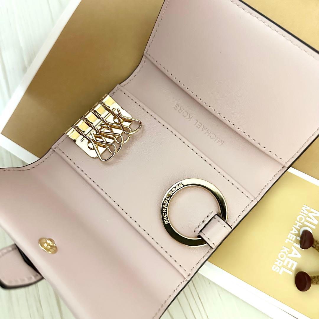 新品 MICHAEL KORS 折り財布 キーケース ピンク 三つ折り財布