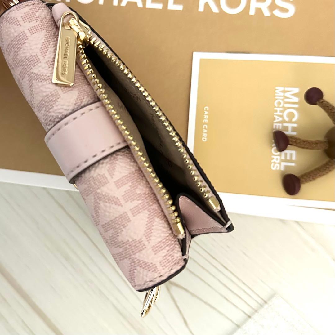 新品 MICHAEL KORS 折り財布 キーケース ピンク 三つ折り財布