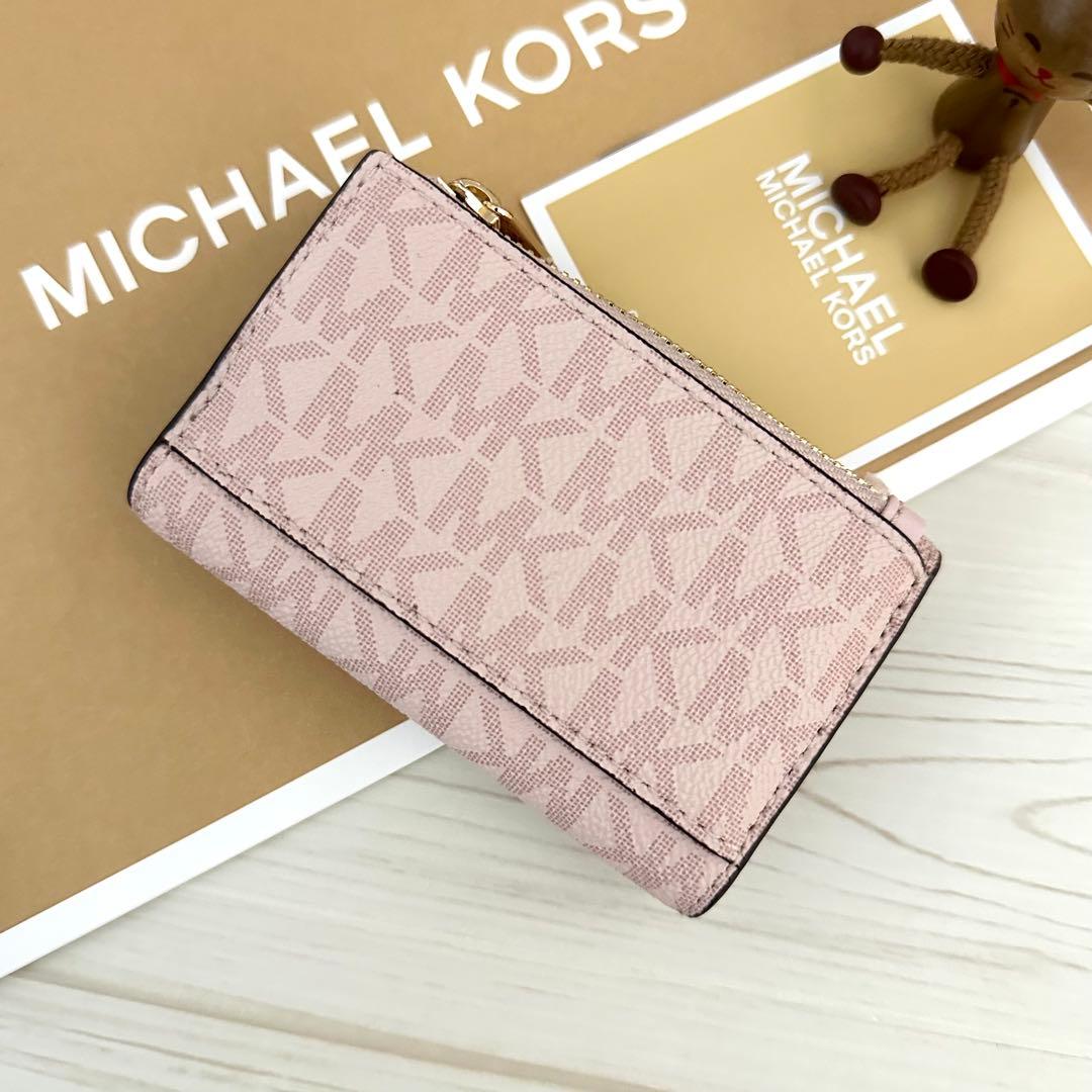 新品 MICHAEL KORS 折り財布 キーケース ピンク 三つ折り財布