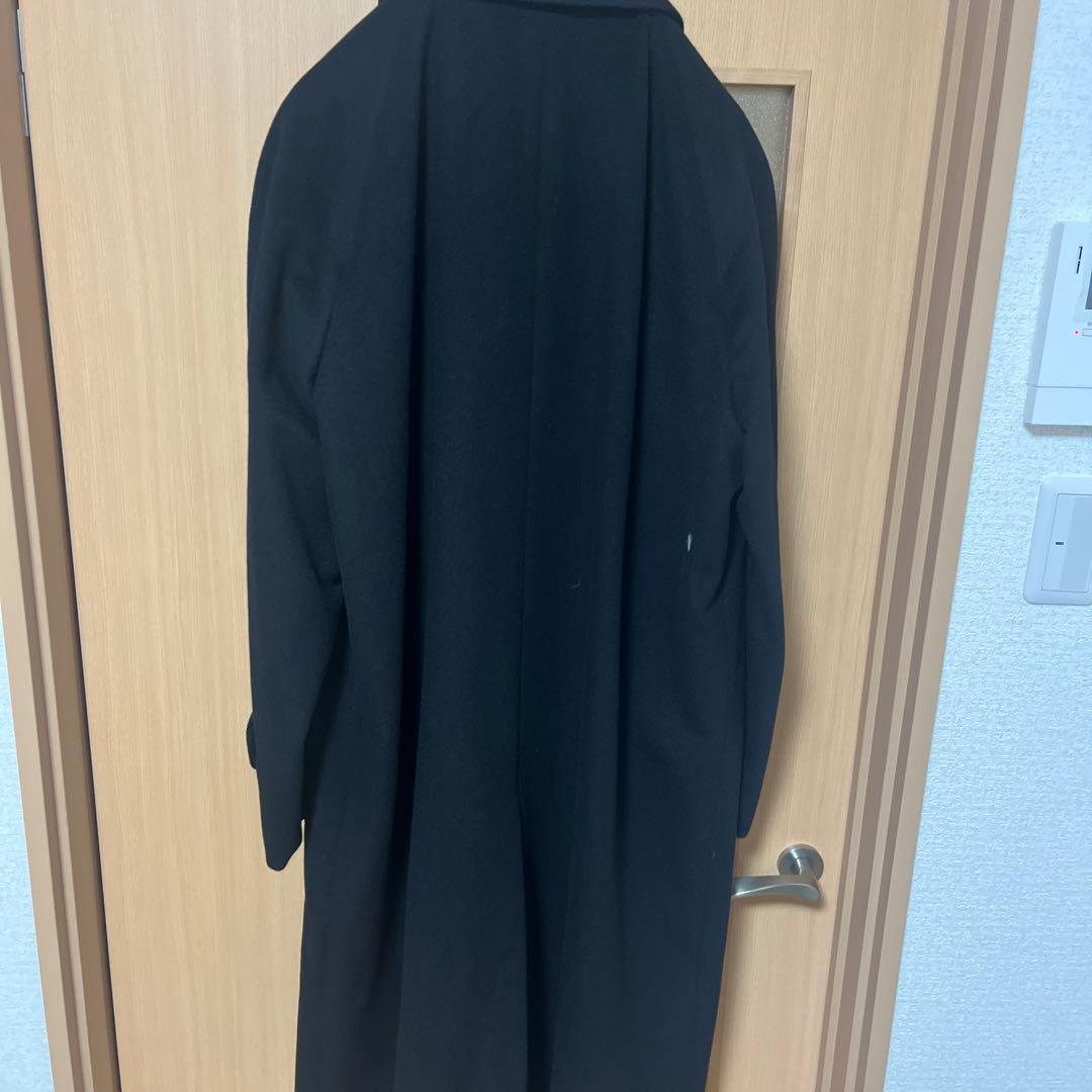【最高級】深喜毛織 カシミヤ100% ロングコート L 黒 日本製
