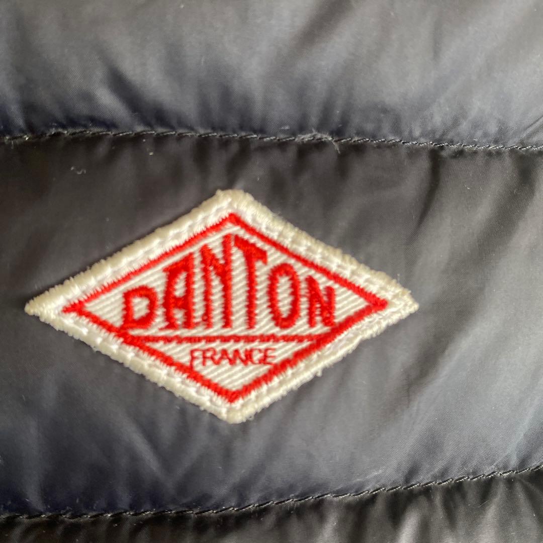 【最終お値引き】DANTON フェザーインナーダウンベスト 34 ブラック