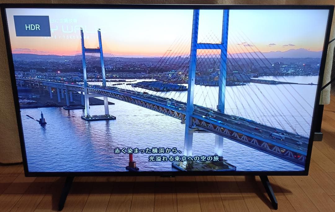 美品 25年製 43V型SHARP AQUOS 4T-C43GL1 4Kテレビ