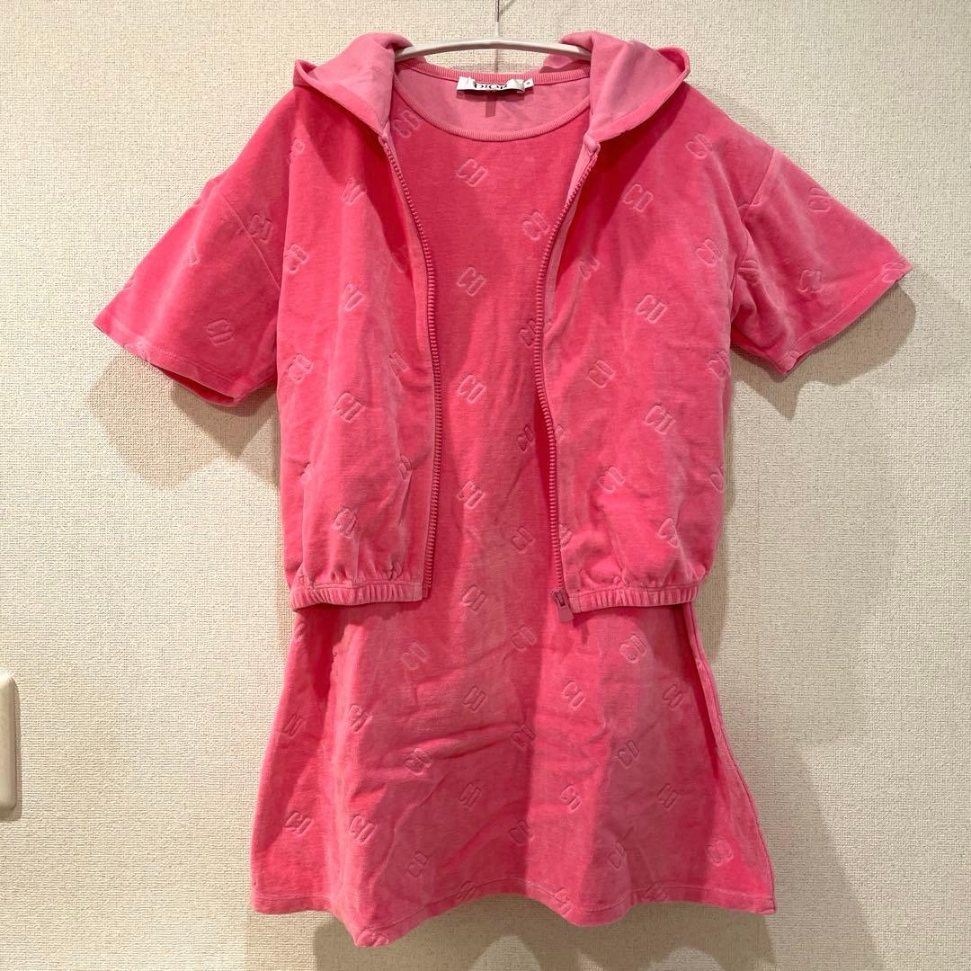 美品baby DIOR ベロアパイル　ワンピース　キッズ