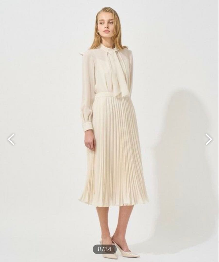 たぬきそば ANAYI シアードビープリーツワンピース