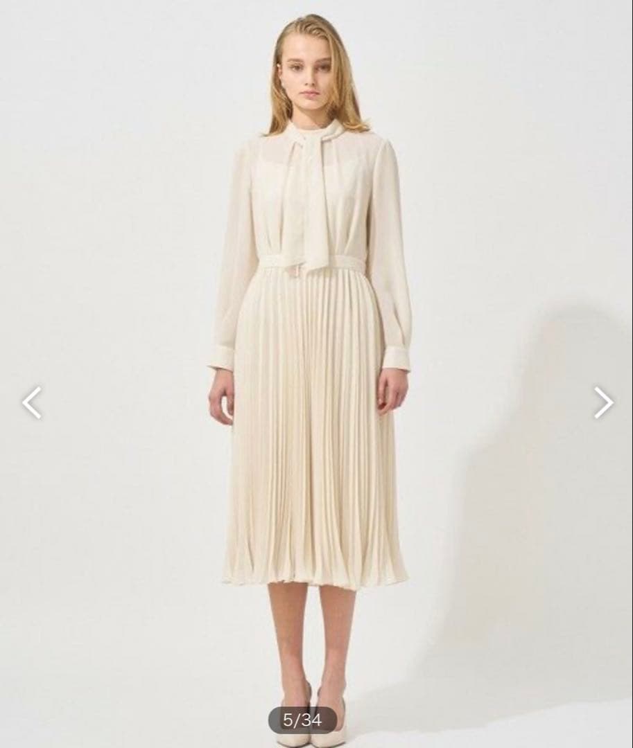 たぬきそば ANAYI シアードビープリーツワンピース