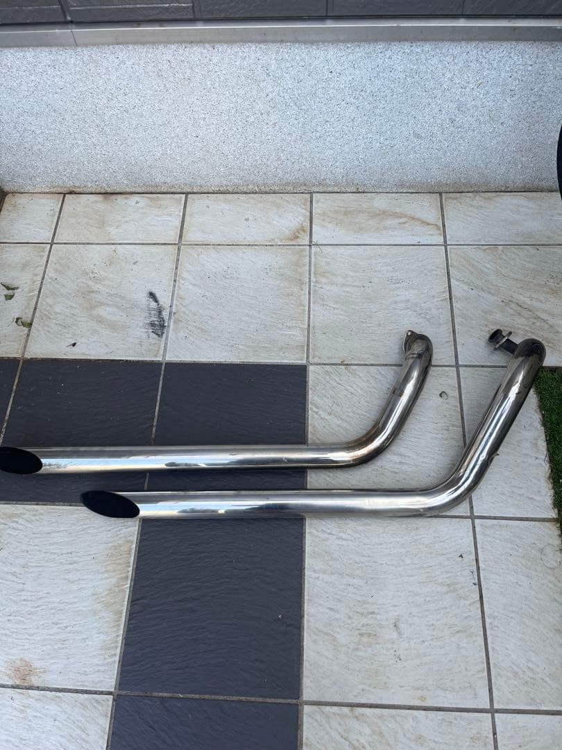 ドラッグスター250 スラッシュカットマフラー