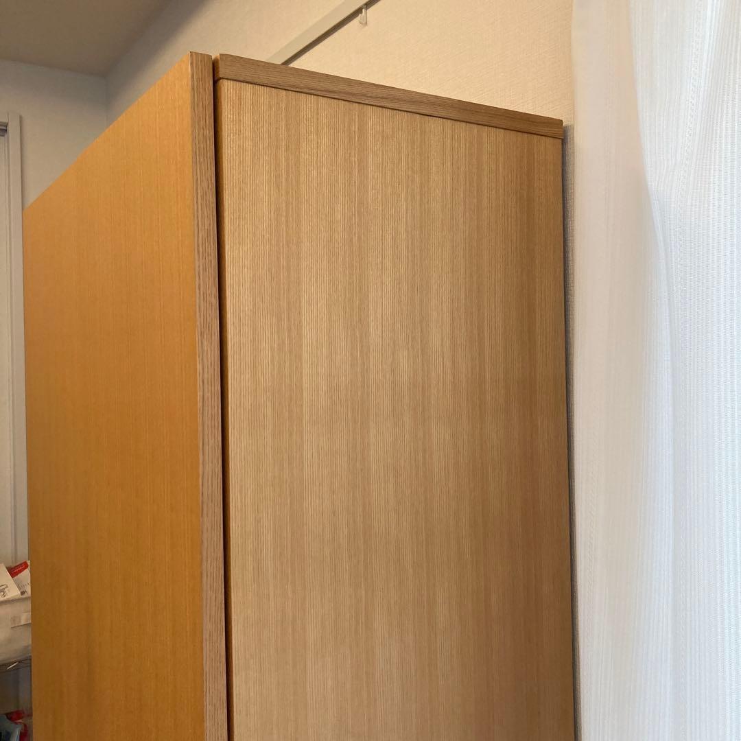 無印良品　ナチュラル木製収納キャビネット 4棚付き