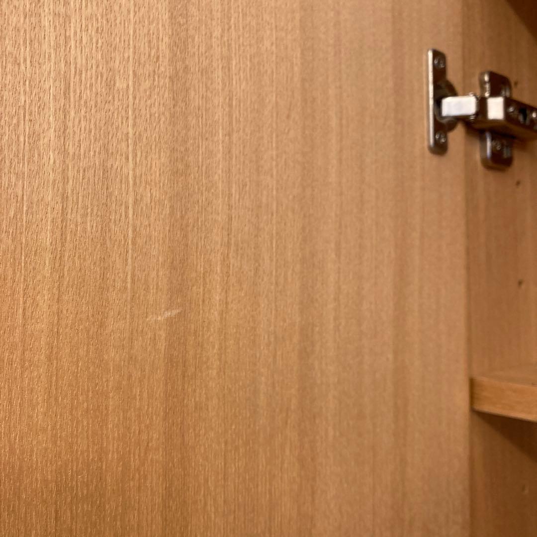 無印良品　ナチュラル木製収納キャビネット 4棚付き