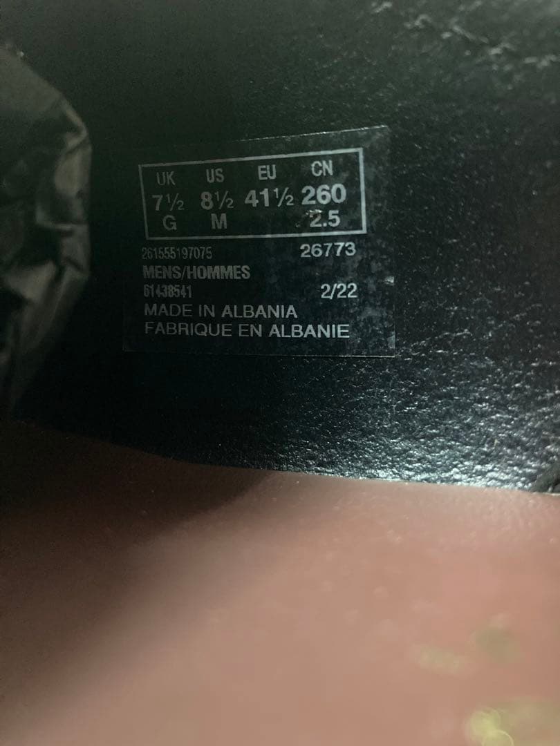 クラークス ワラビー アルバニア製 UK7.5 スエード ブラック