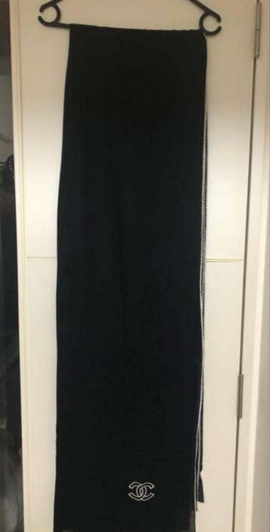 CHANEL カシミヤ マフラー 黒