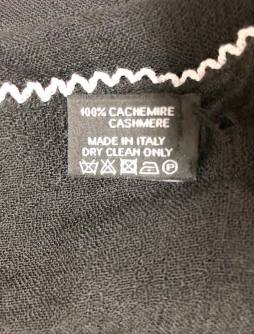 CHANEL カシミヤ マフラー 黒