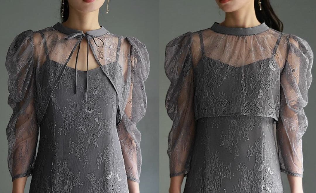 お呼ばれドレスネイビー 結婚式　dollydoll etoll.