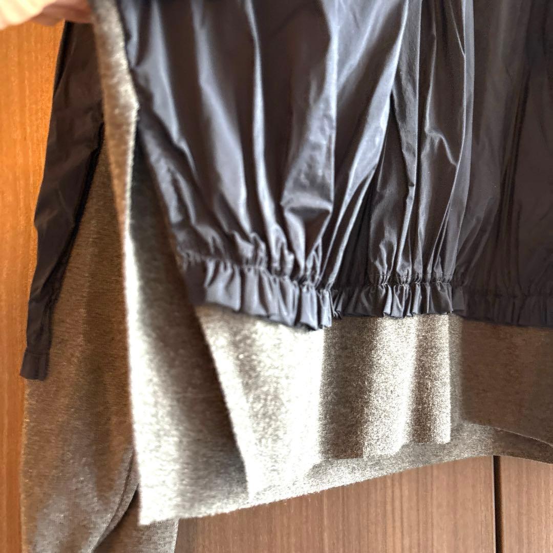 エンフォルド　ブルゾン　 ニット✖️タフタ