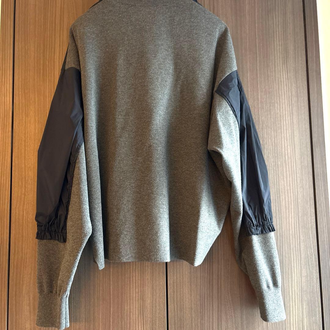 エンフォルド　ブルゾン　 ニット✖️タフタ