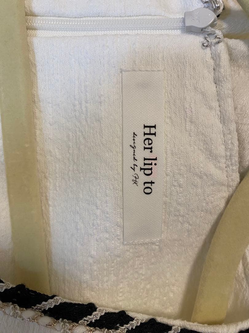 みい様ご決定済み　　Monaco Tweed Dress white / M