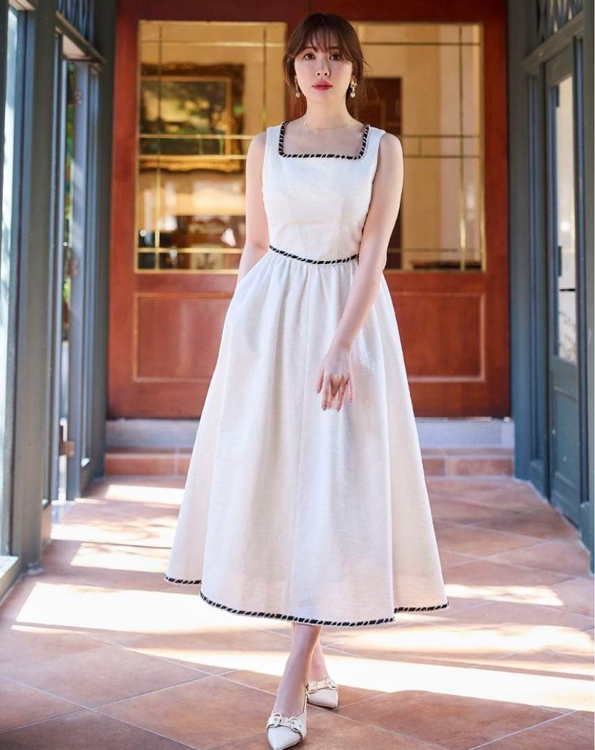 みい様ご決定済み　　Monaco Tweed Dress white / M