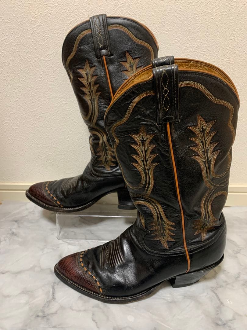 【希少】tony lama トニーラマ 　リザードレザー　ウエスタンブーツ　8D