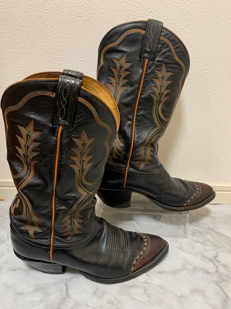 【希少】tony lama トニーラマ 　リザードレザー　ウエスタンブーツ　8D