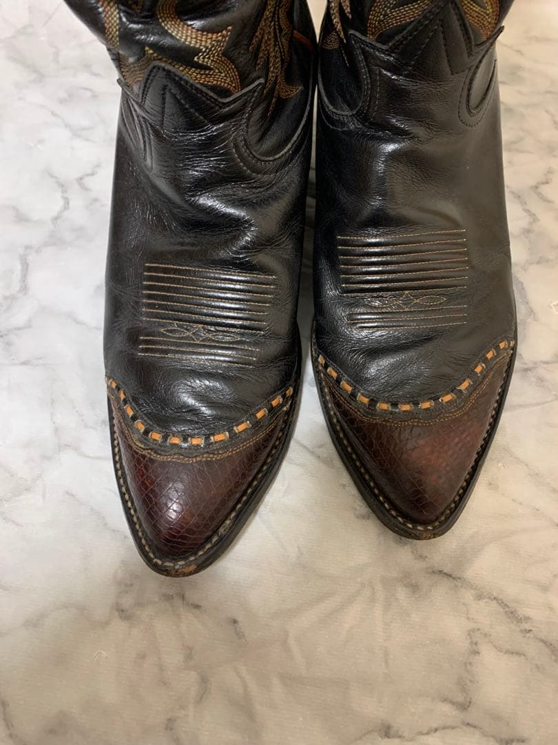 【希少】tony lama トニーラマ 　リザードレザー　ウエスタンブーツ　8D