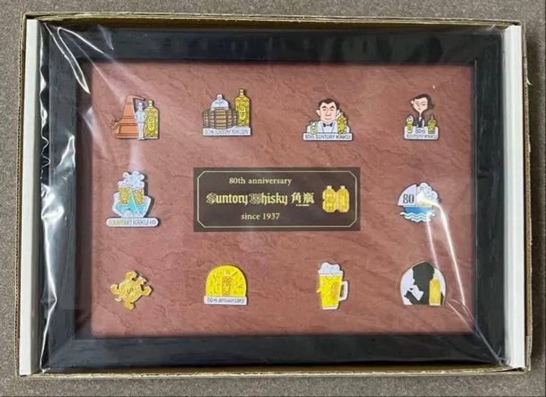 サントリー 角瓶　80周年記念 ピンバッジ ウイスキー 記念品 非売品 限定品