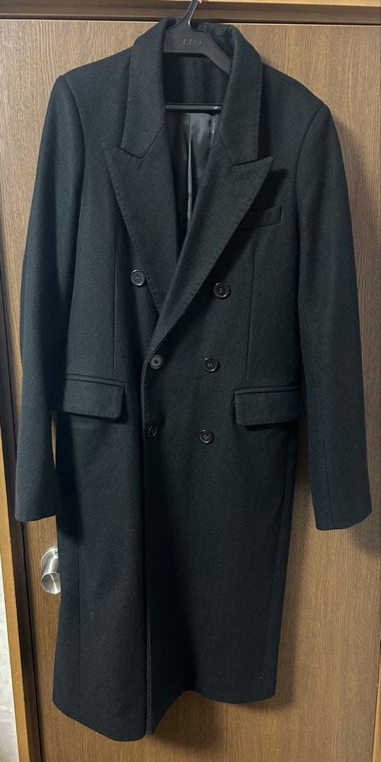 PANERO パネロ　ダブルブレストウール　ロングコート チェスターコート