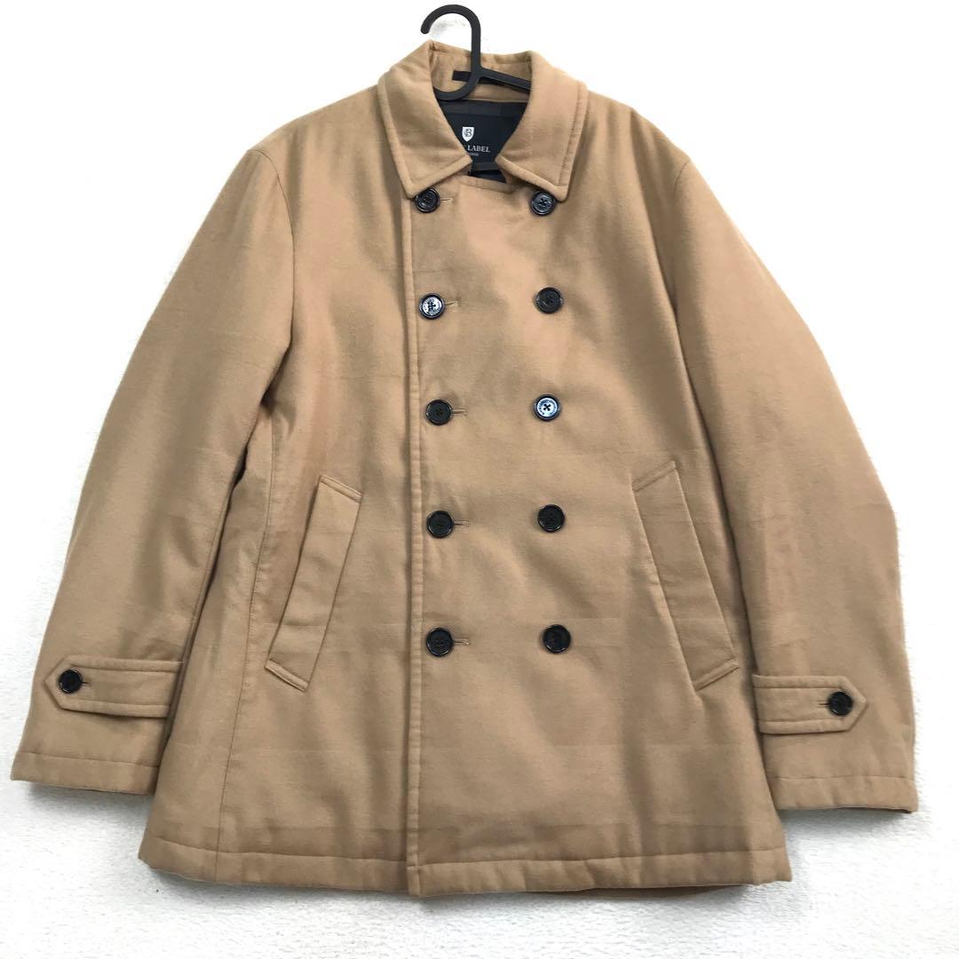 バーバリー ブラックレーベル ピーコート ジャケット ベージュ L