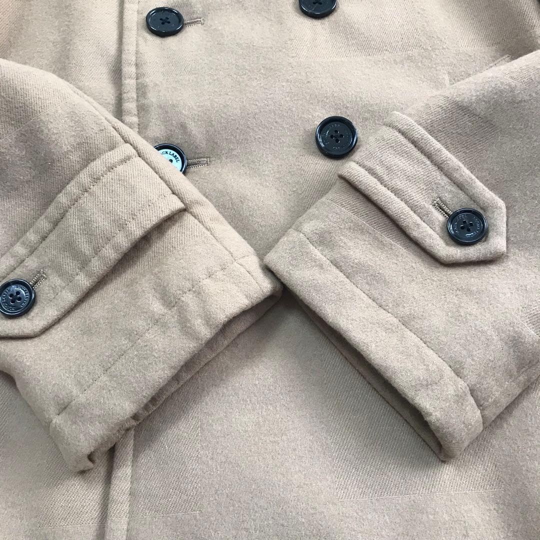 バーバリー ブラックレーベル ピーコート ジャケット ベージュ L