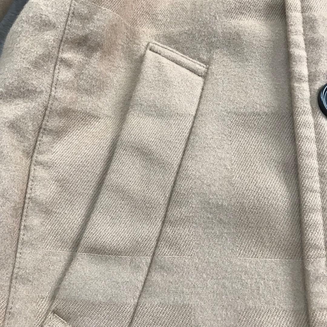 バーバリー ブラックレーベル ピーコート ジャケット ベージュ L