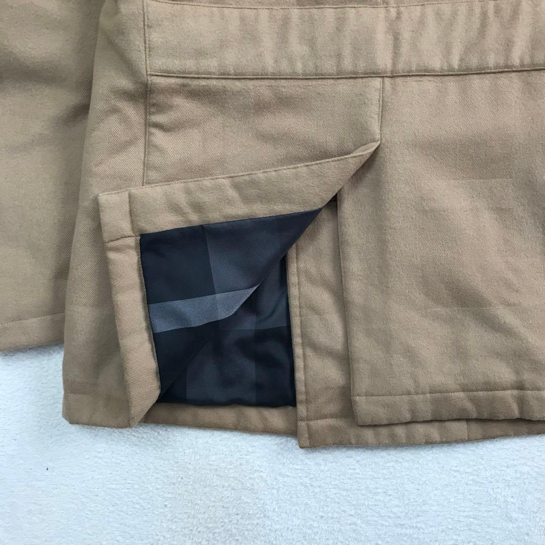 バーバリー ブラックレーベル ピーコート ジャケット ベージュ L